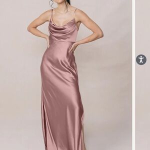 revelry skye rose quartz dress, size 0